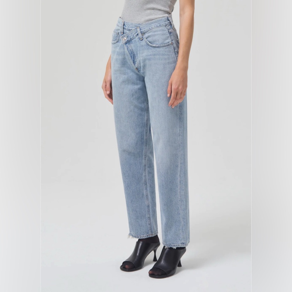 AGOLDE Criss Cross Upsized Jean in suburbia medium wash size 26 - Picture 6 of 10